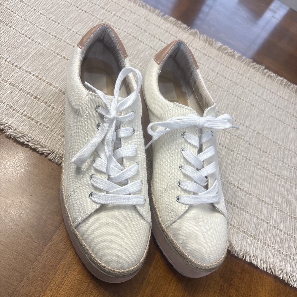 Women's Dolce Vita Tomas‎ Rope Sneaker Off White Size 11 M